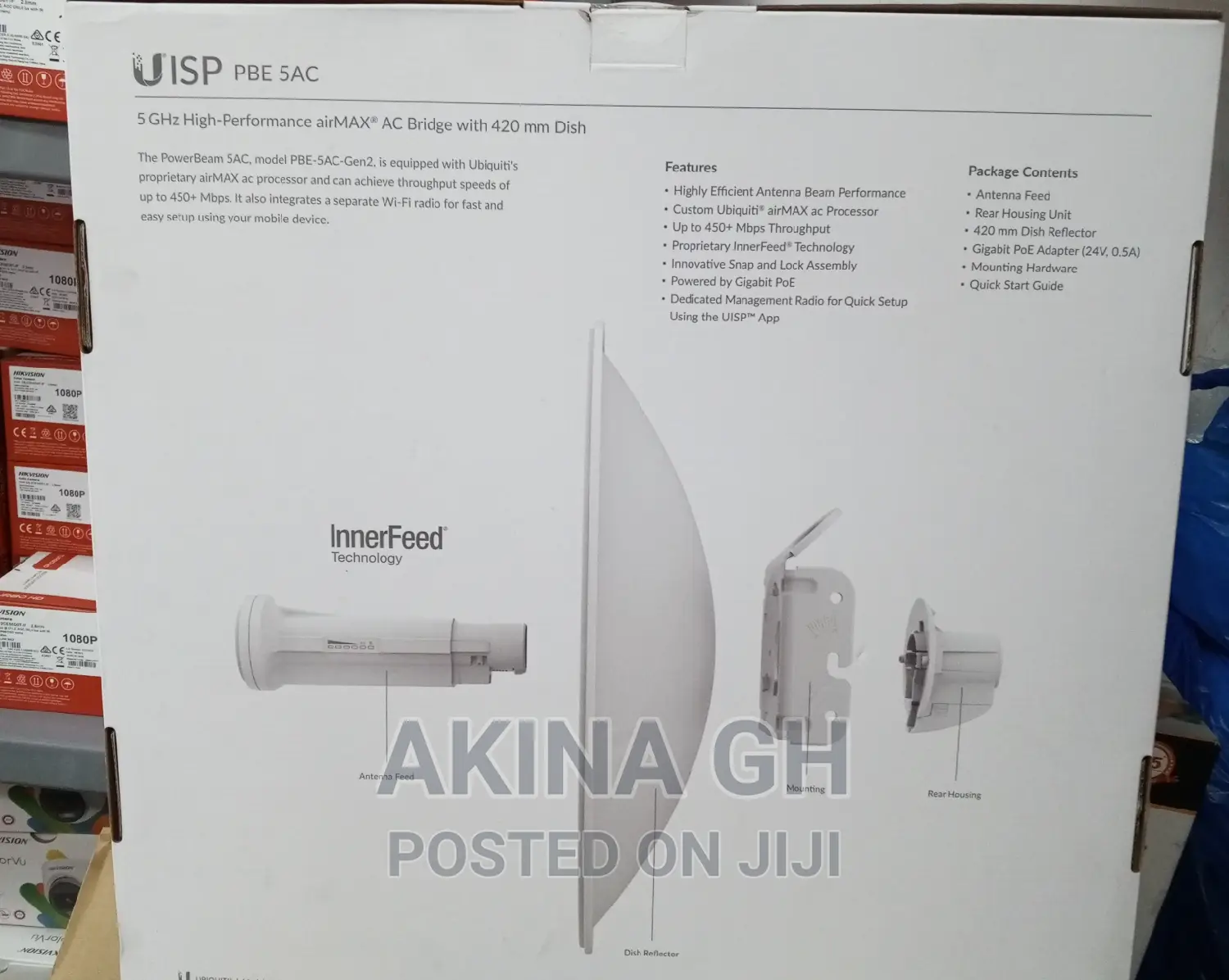 Ubiquiti Pbe-5ac-Gen2 Airmax 5ghz Powerbeam 5ac -420mm Dish