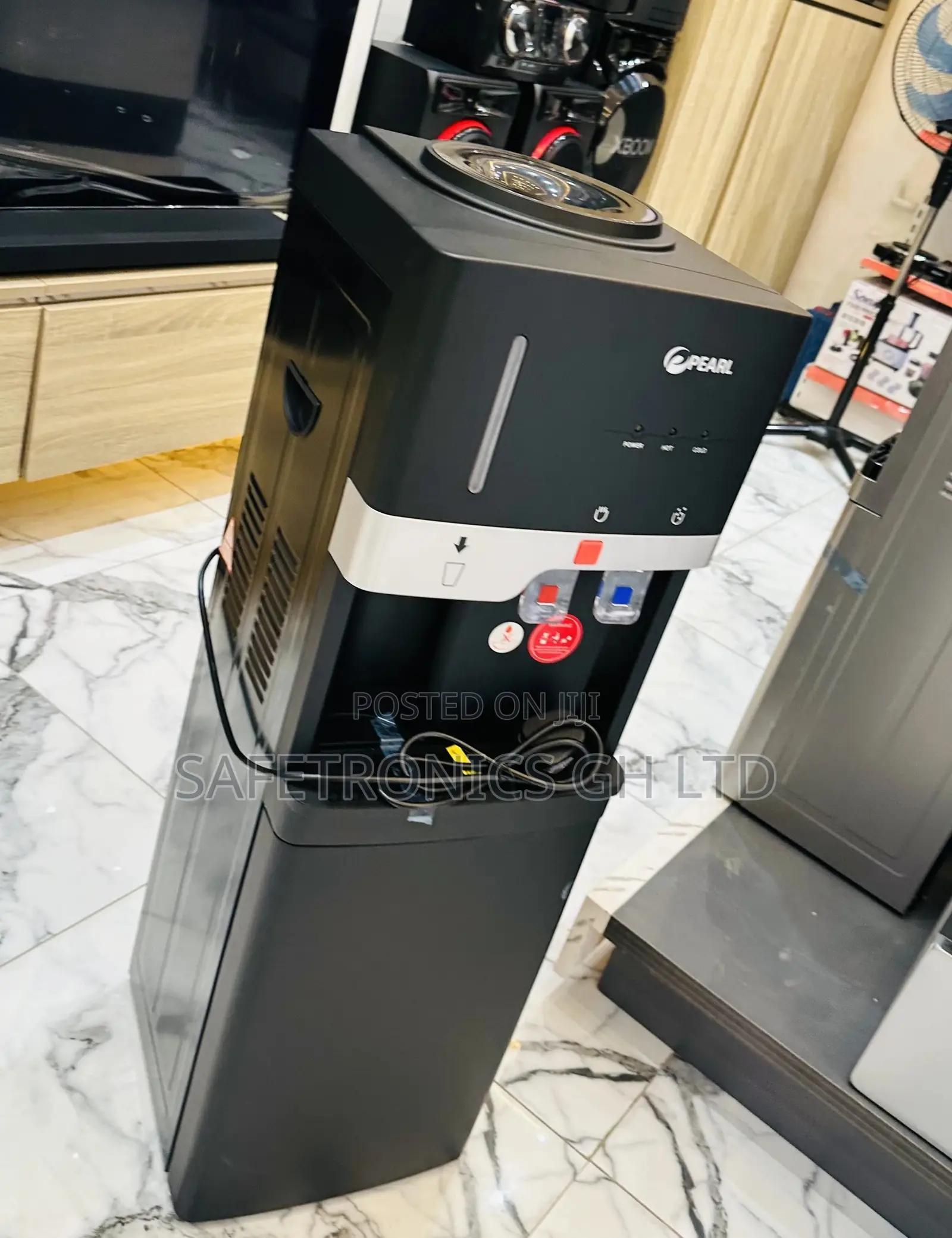 PWD-2008FSL Pearl Water Dispenser Black Hot/Cold