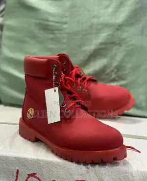 Photo - Timberland Boots Red Colour