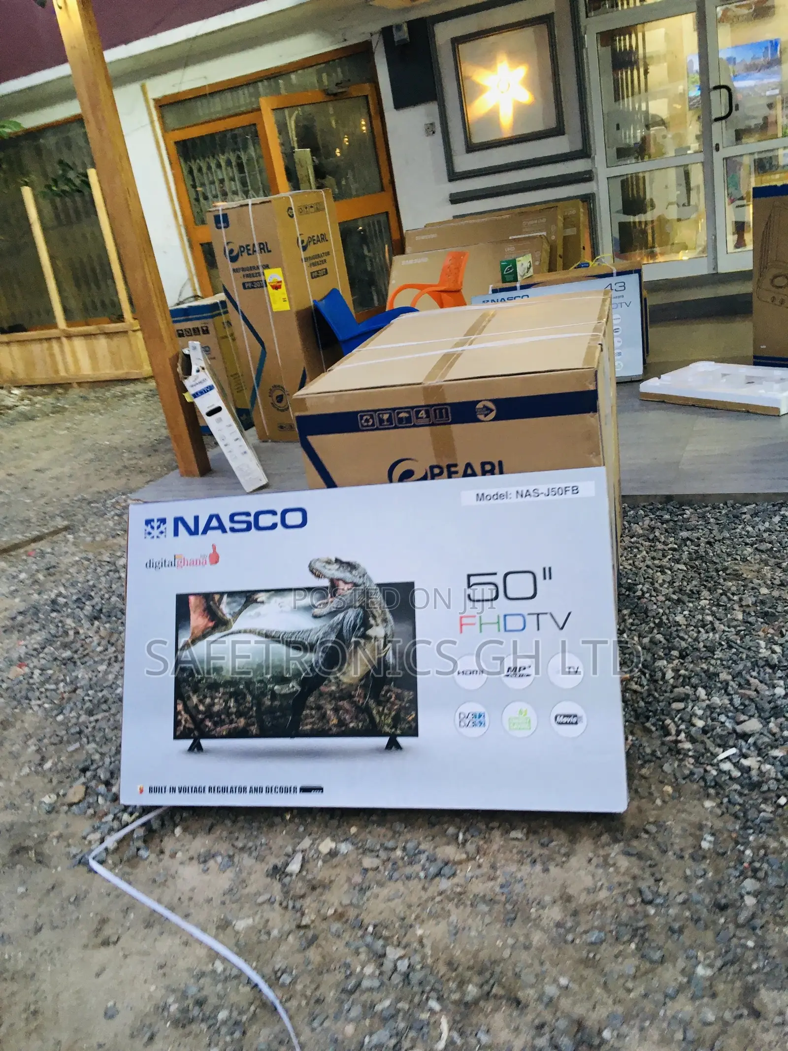 Digital Satellite Nasco 50 Inches Glossy LED Black Tv 