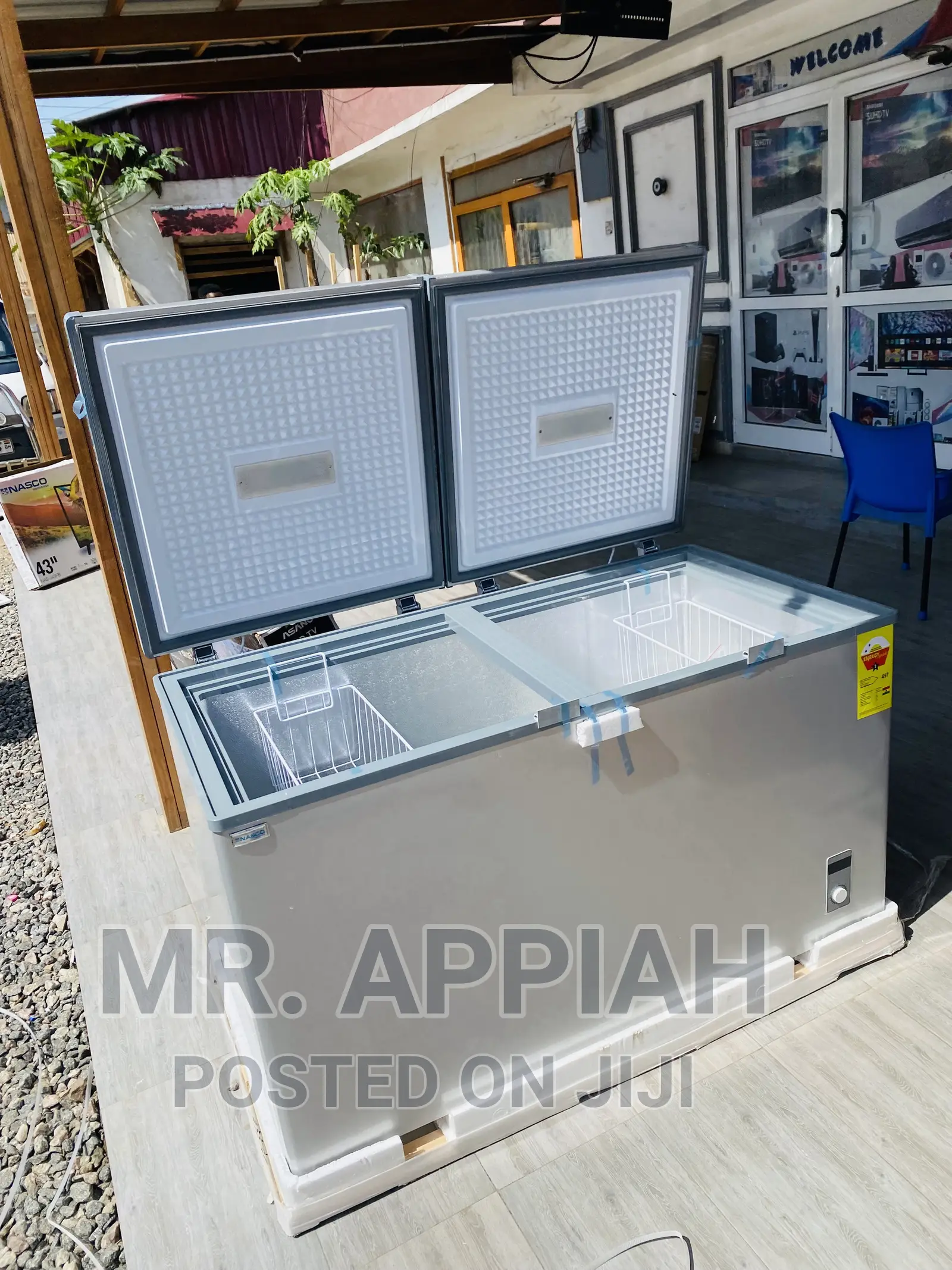 Latest Nasco Double Door Chest Freezer(Nas-500fl-Dd)425L