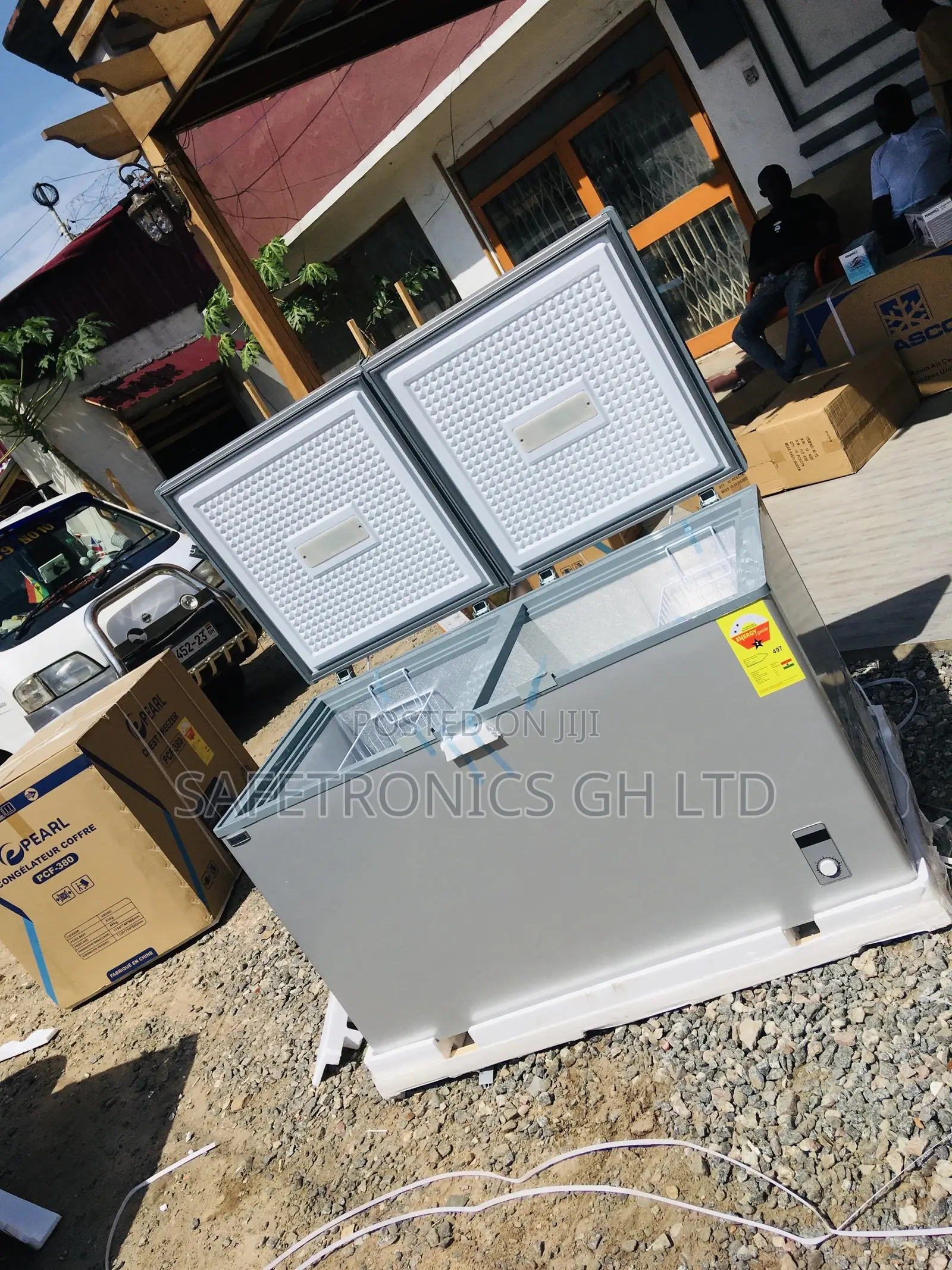 Nasco Nas500fc Doubledoor Chestfreezer 425 Liters Electric