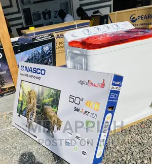 New Nasco 50 Inch Digital Satelite Smart Uhd Tv(Black).