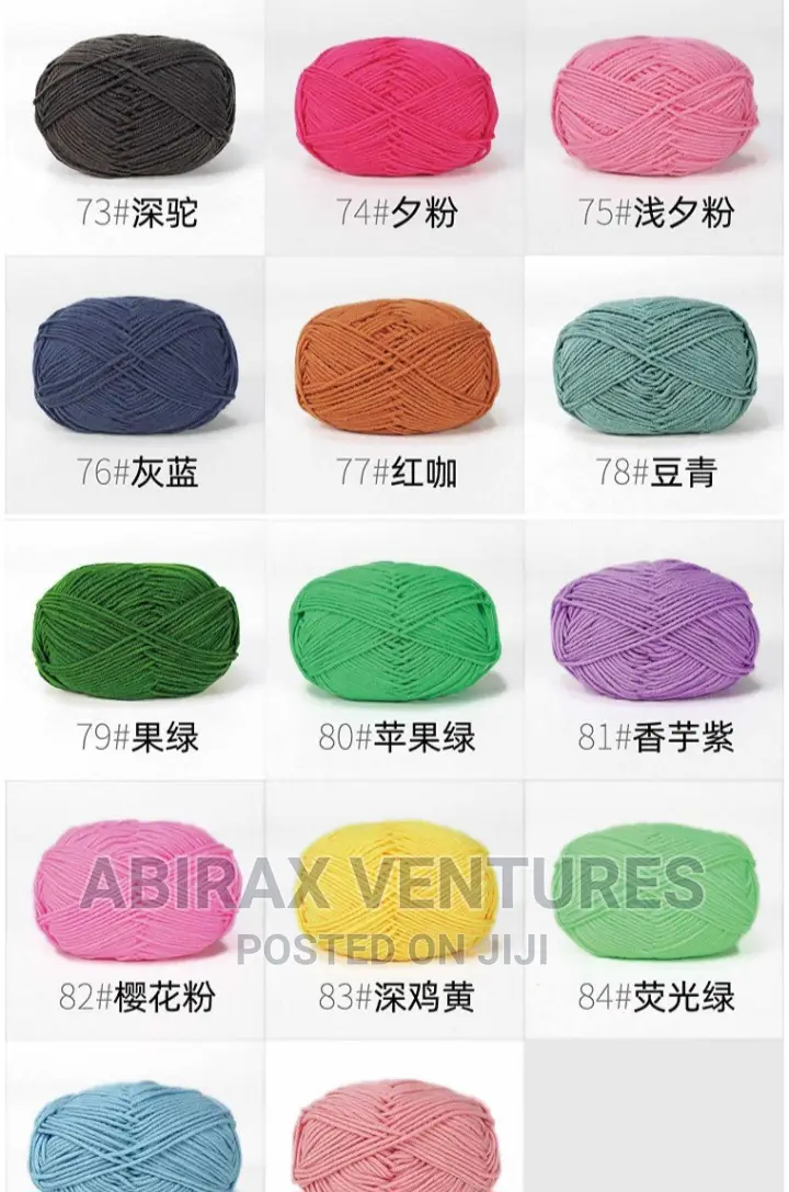 50pcs Milk Cotton Yarn