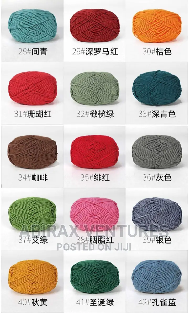 50pcs Milk Cotton Yarn