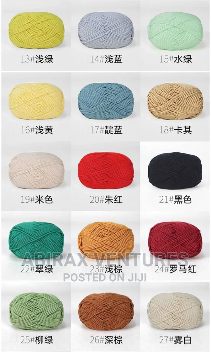 50pcs Milk Cotton Yarn