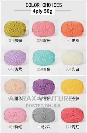 50pcs Milk Cotton Yarn