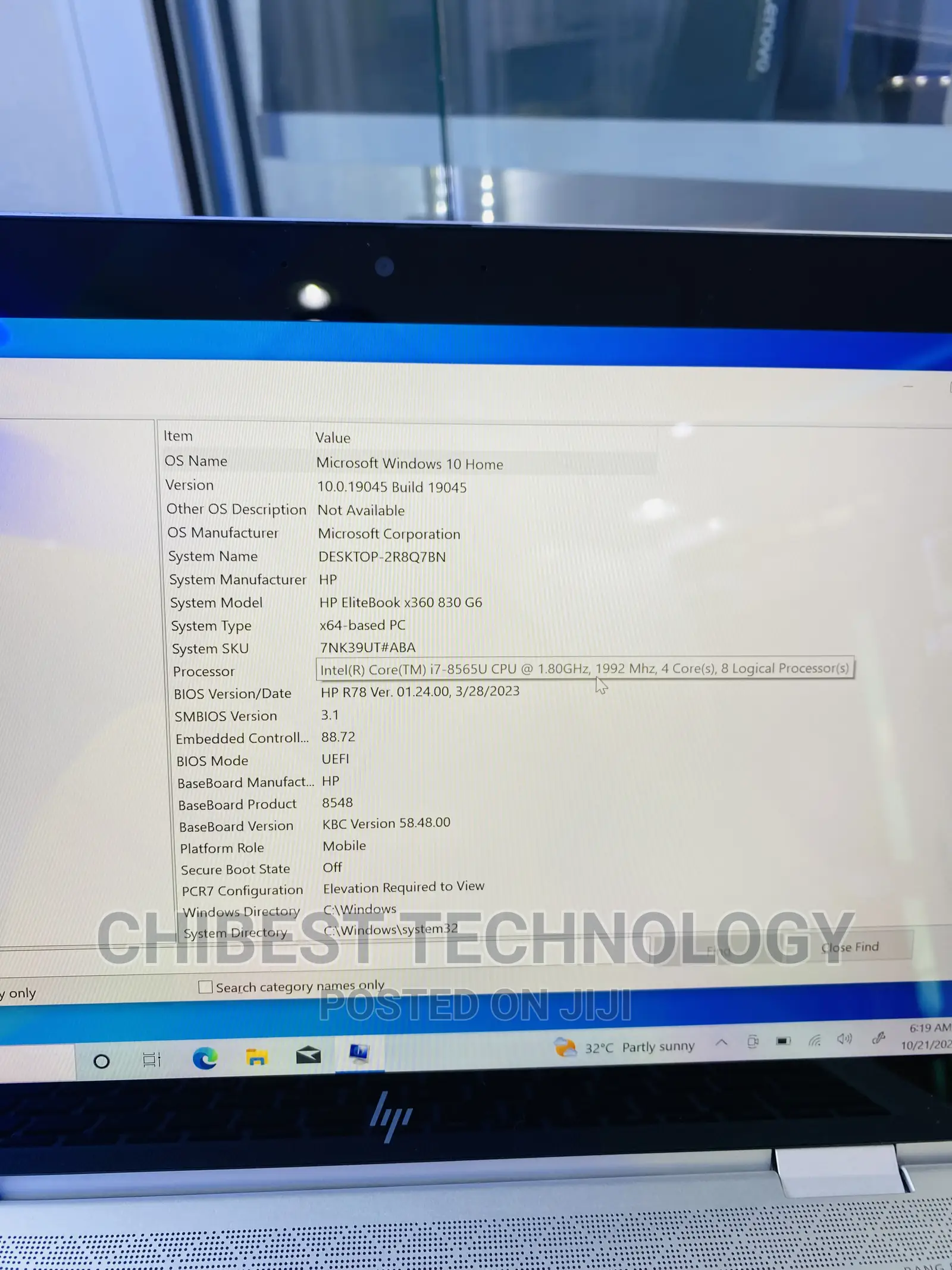 Laptop HP EliteBook 830 G6 16GB Intel Core I7 SSD 512GB