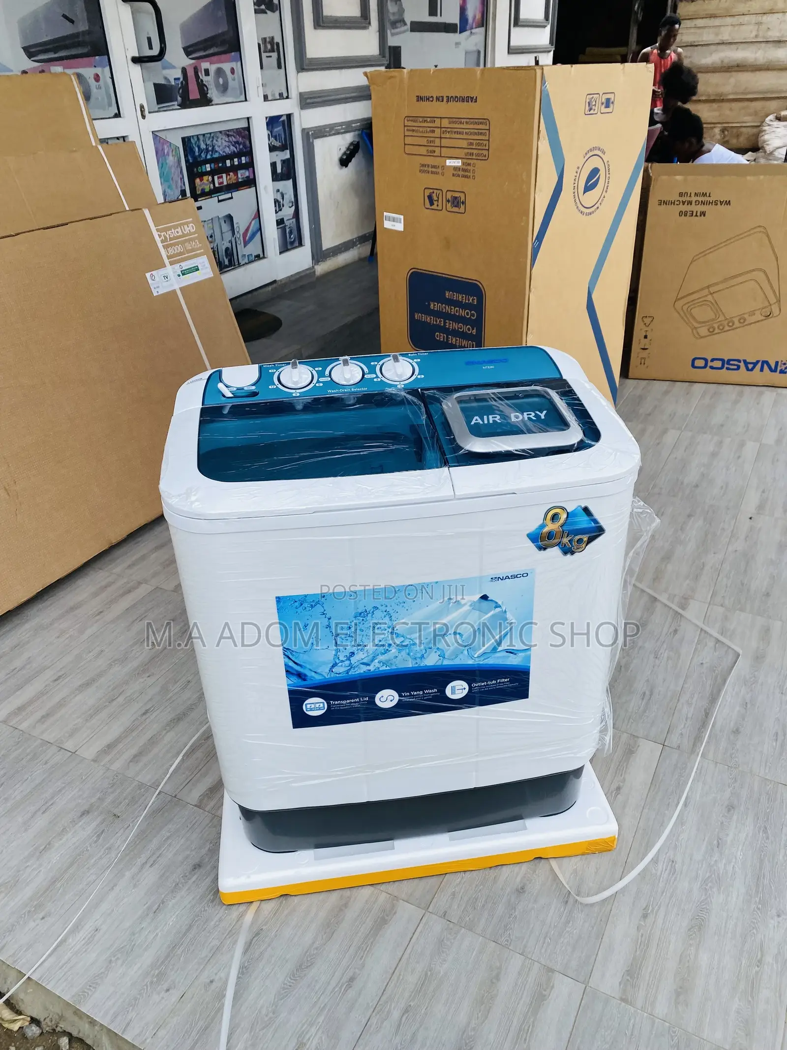 Highly Energy Saving Nasco 8kg Top Load Washing Machine.