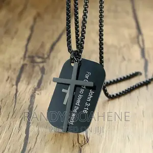Christian Cross Tag Men Chain/Necklace