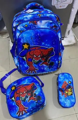 Quality Complete Set Spiderman School Bag