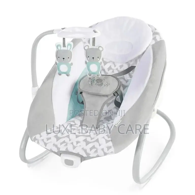 2-in-1 Vibrating Baby Swing and Rocker, Gray