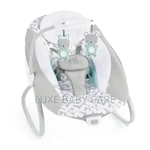 2-in-1 Vibrating Baby Swing and Rocker, Gray