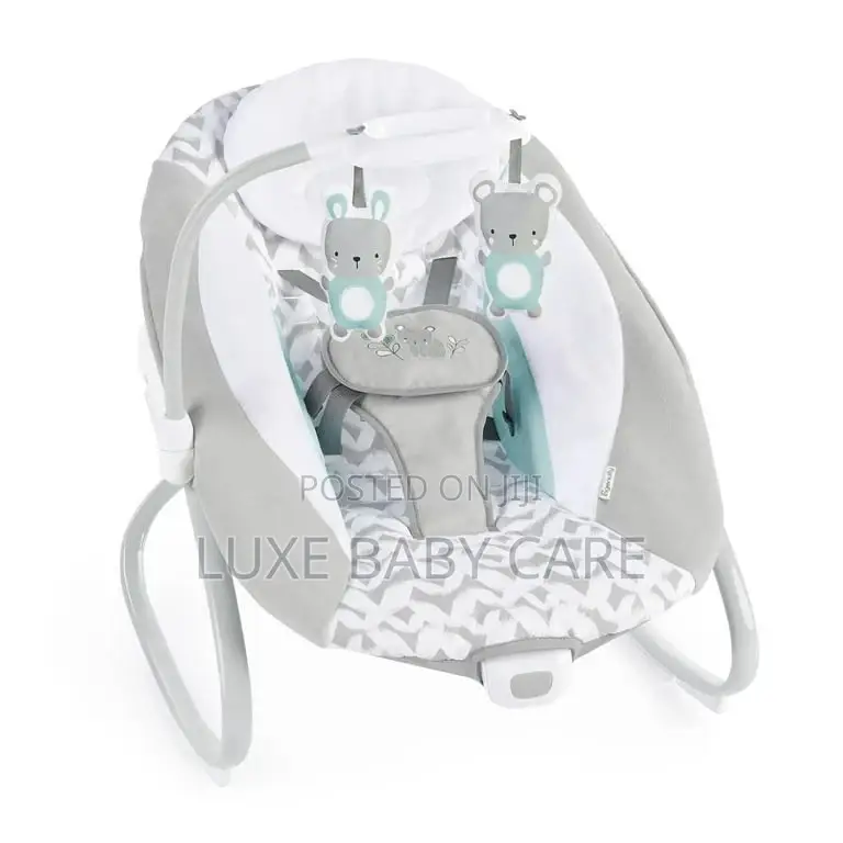 2-in-1 Vibrating Baby Swing and Rocker, Gray