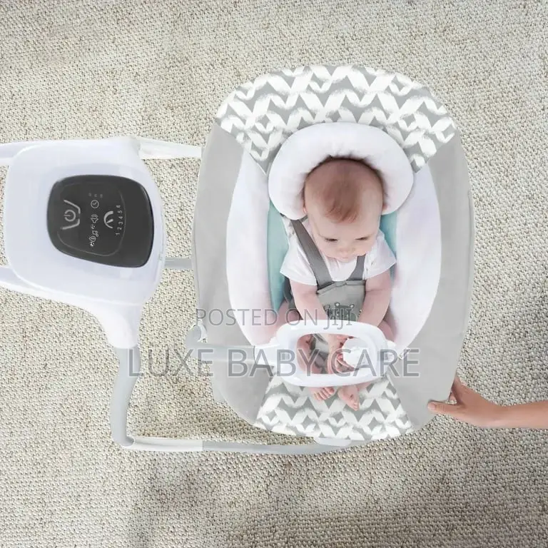 2-in-1 Vibrating Baby Swing and Rocker, Gray