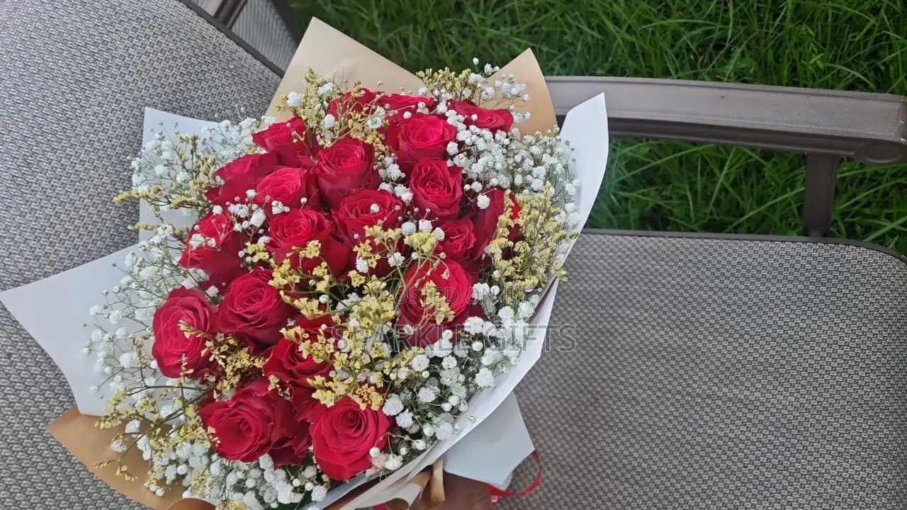 Natural Real Roses Bouquet, Valentine ,Birthday Graduations