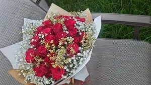 Natural Real Roses Bouquet, Valentine ,Birthday Graduations