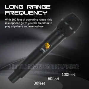 UHF Wireless Handheld Microphone With Portable Receiver