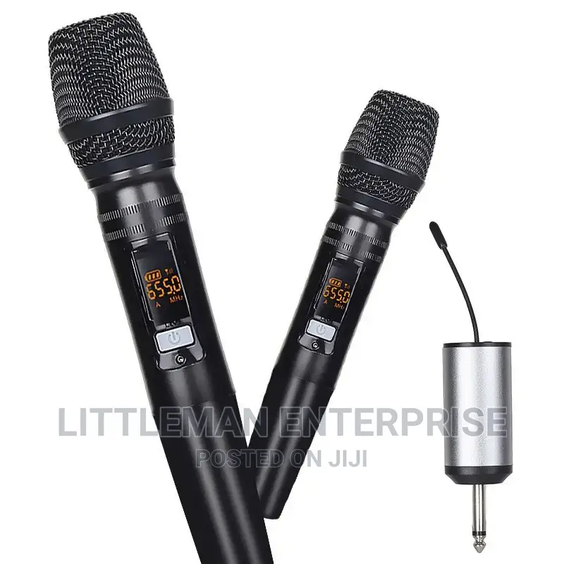 UHF Wireless Handheld Microphone With Portable Receiver