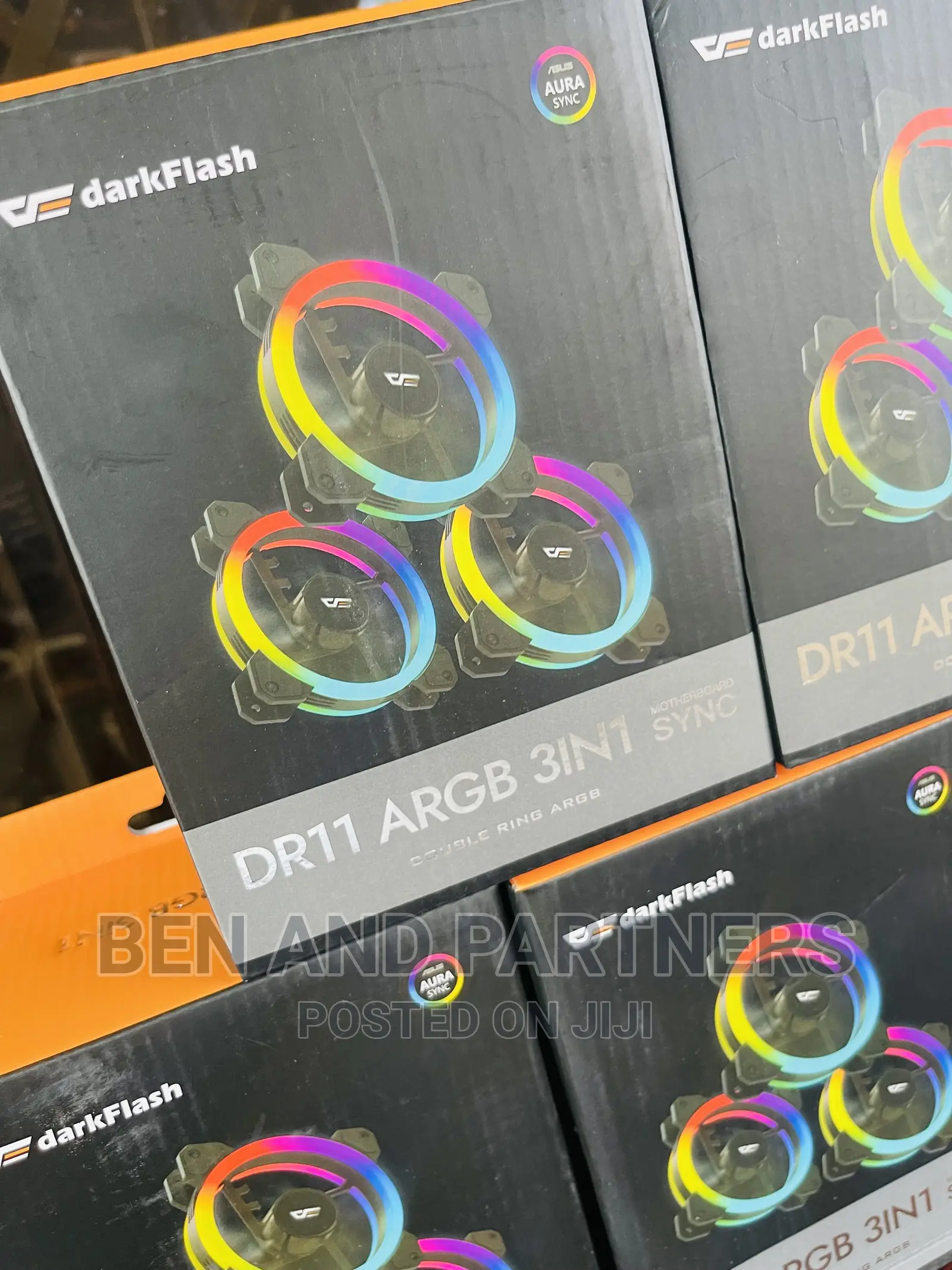 Darkflash Dr11 3in1 Argb Cooling Fans With Controller