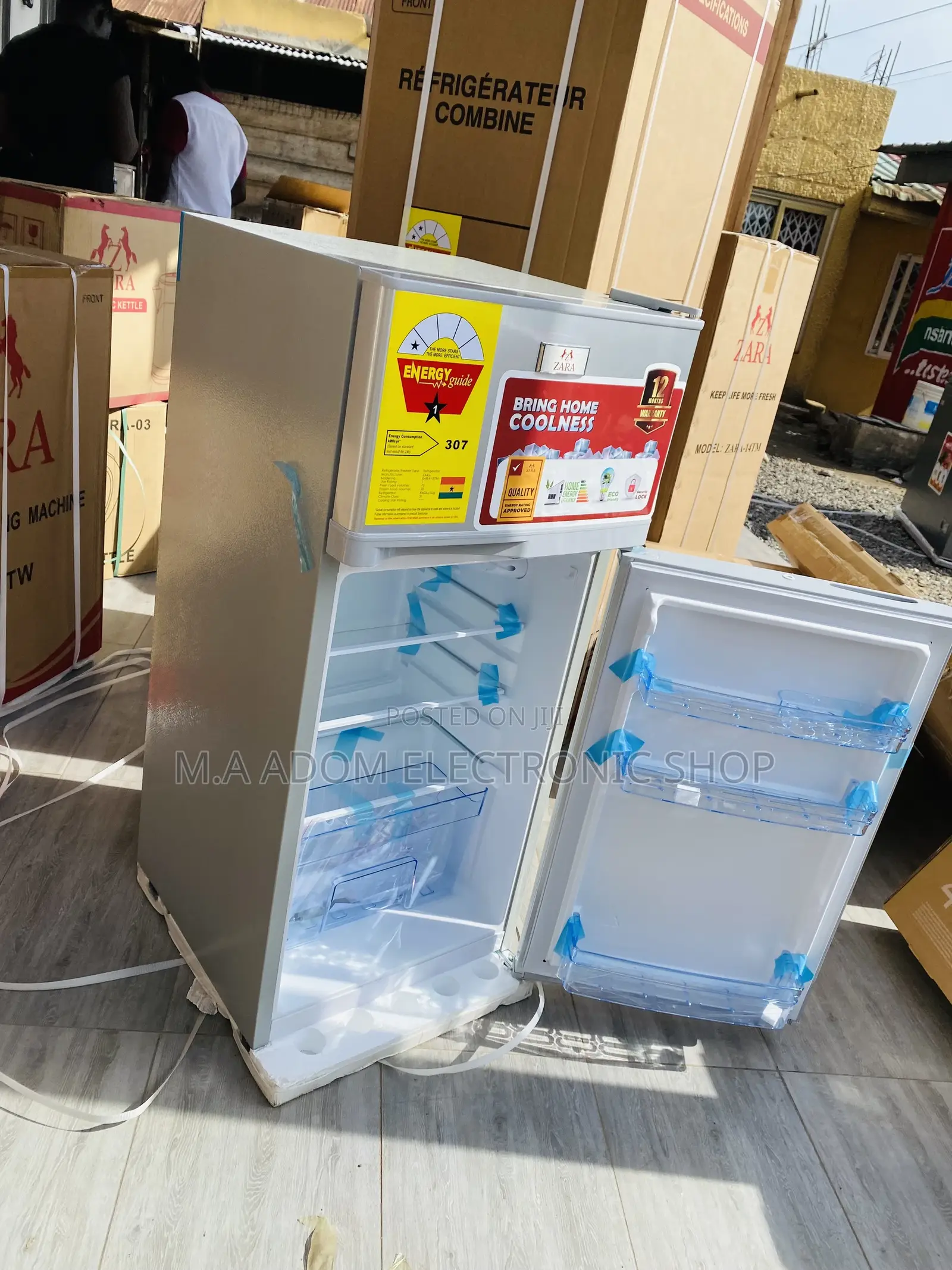 Highly Energy Saving Zara 12tm Double Door Refrigerator