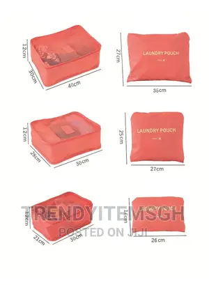 6pcs Waterproof Travel Luggage Organizer Storage Bag
