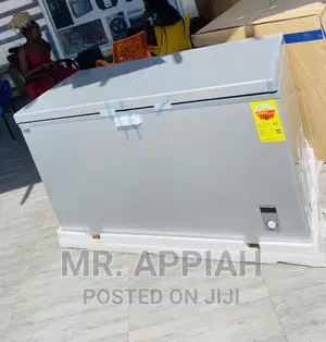 Elegant Nasco Nas-500fl-Dd 425L Double Door Freezer(Gray).