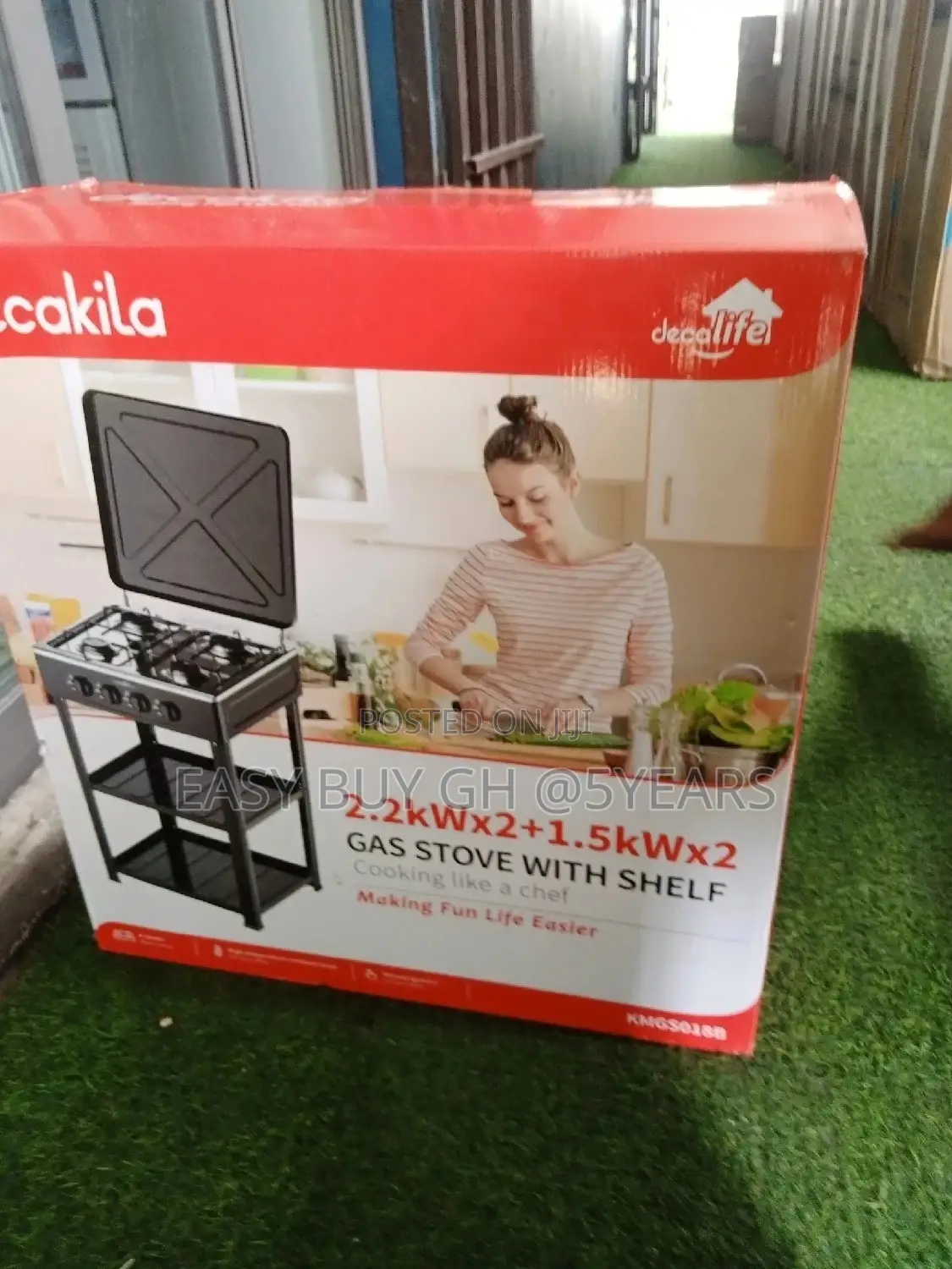 Simple Gas Stove With Shelf