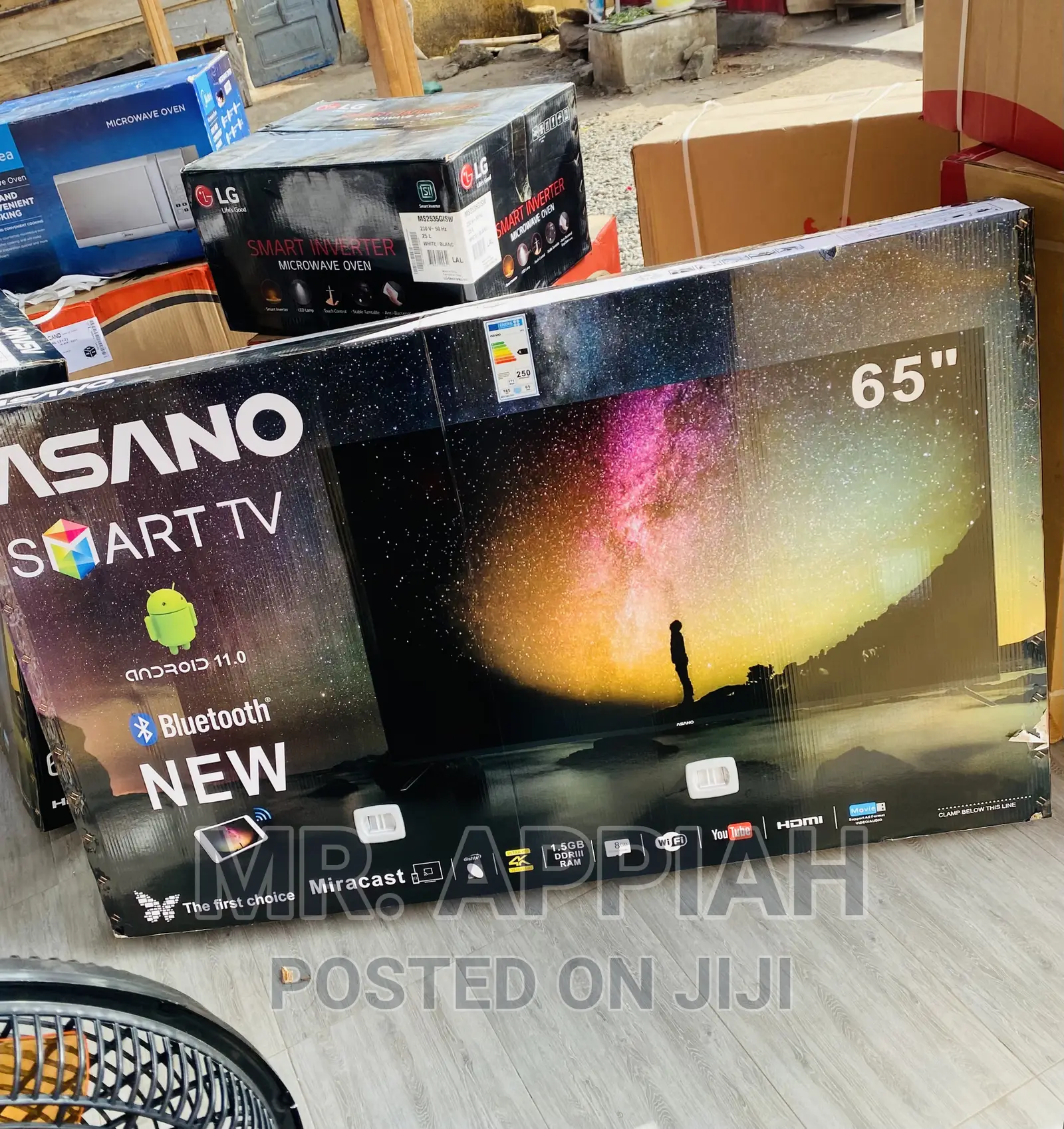 Highly Energy Saving 65 Inch Smart Uhd Bluetooth Tv(Black)