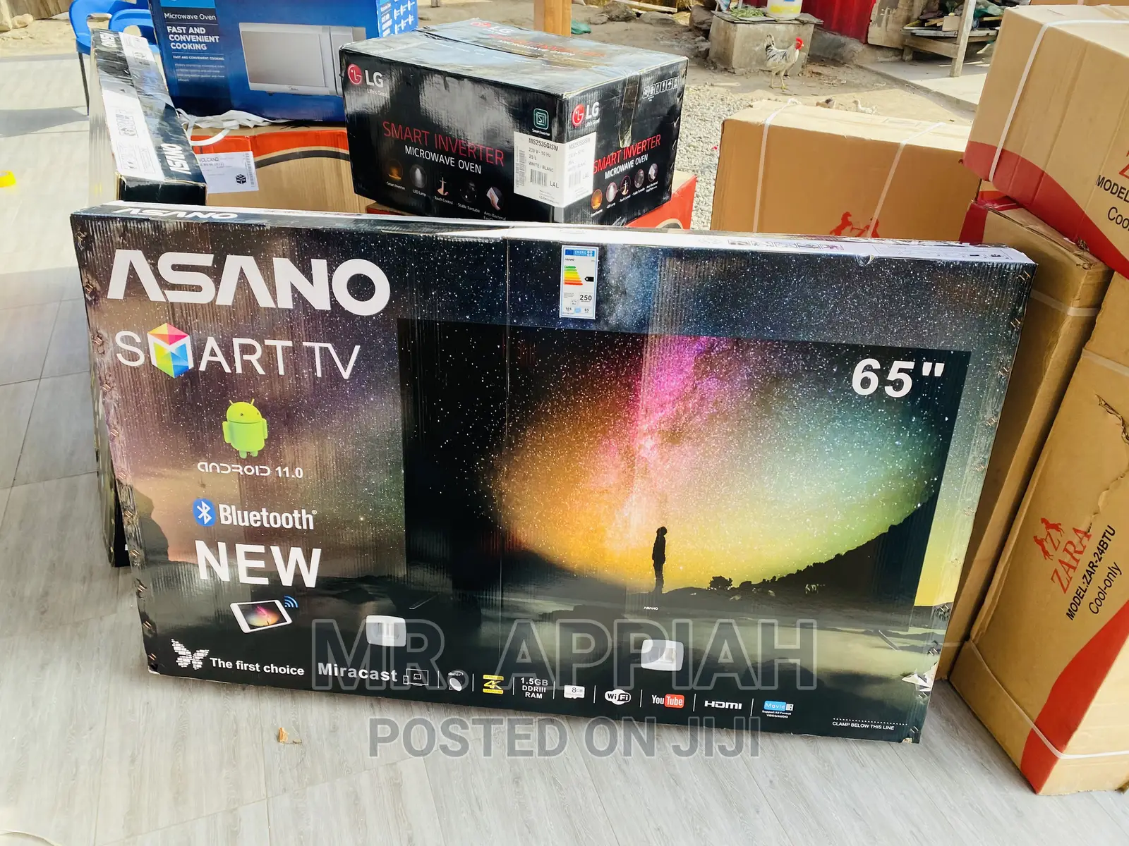 Highly Energy Saving 65 Inch Smart Uhd Bluetooth Tv(Black)