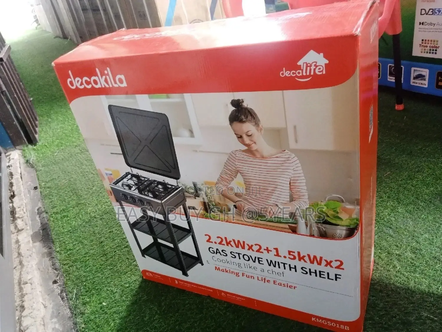 Easy Decakila Gas Stove With Shelf