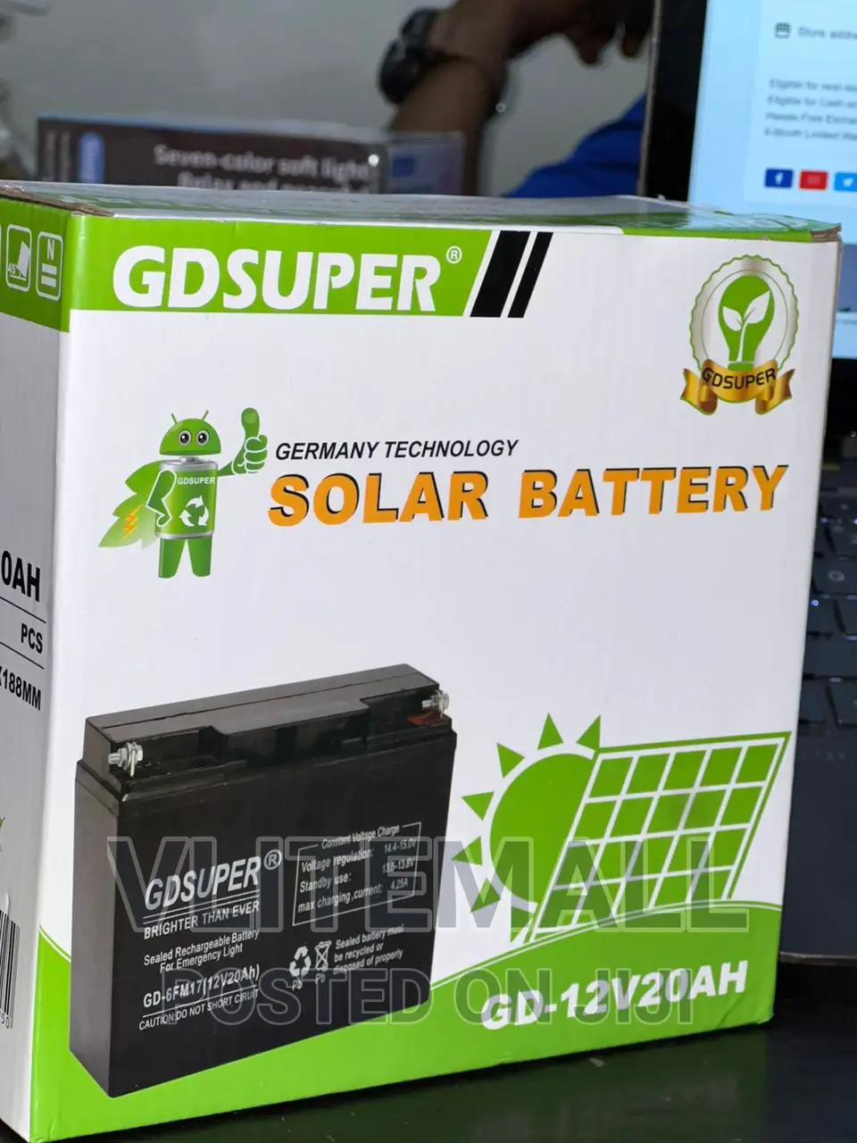 Gd-12v18ah Solar Battery
