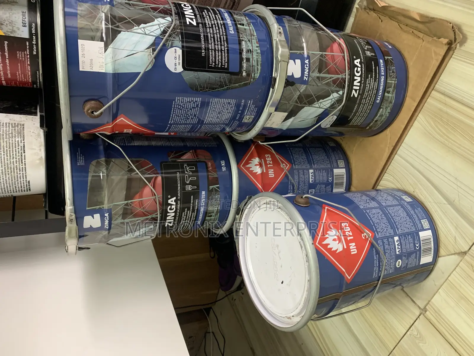 Zinga Galvanized Paint,96%Zinc 10kg