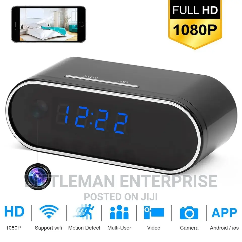 Spy Table Clock Camera Wifi