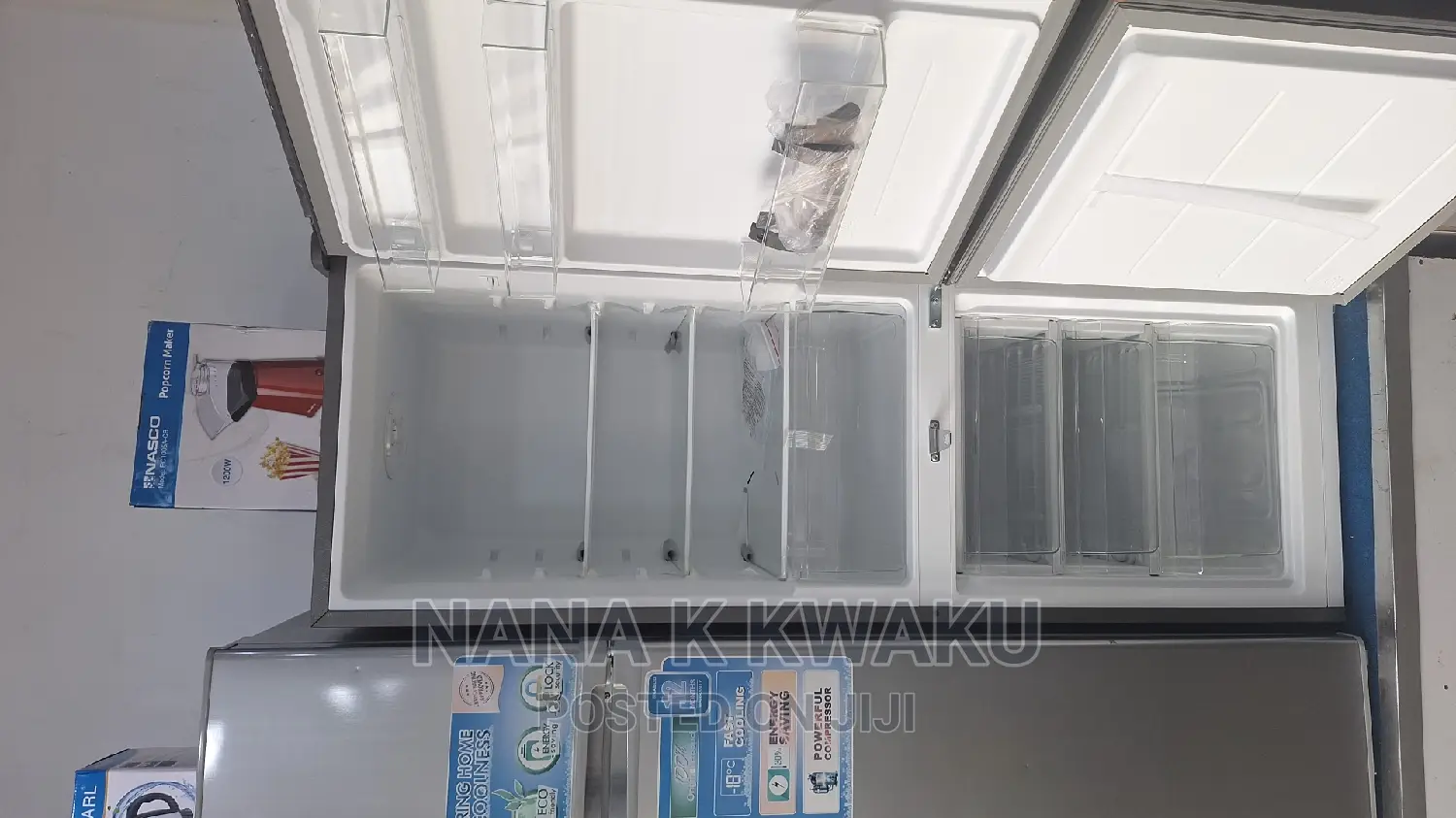 D2-27_nasco Double Door Fridge With Bottom Freezer