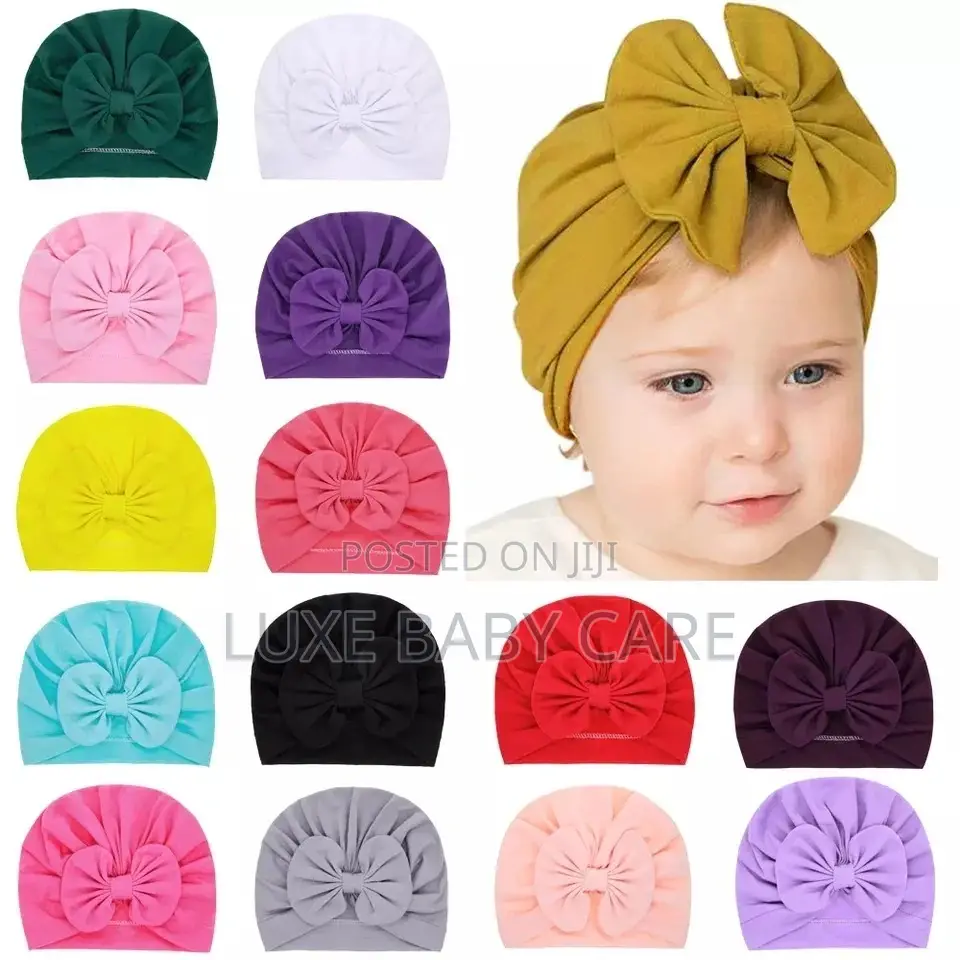 3pcsbaby Girls Cotton Turban Bunny
