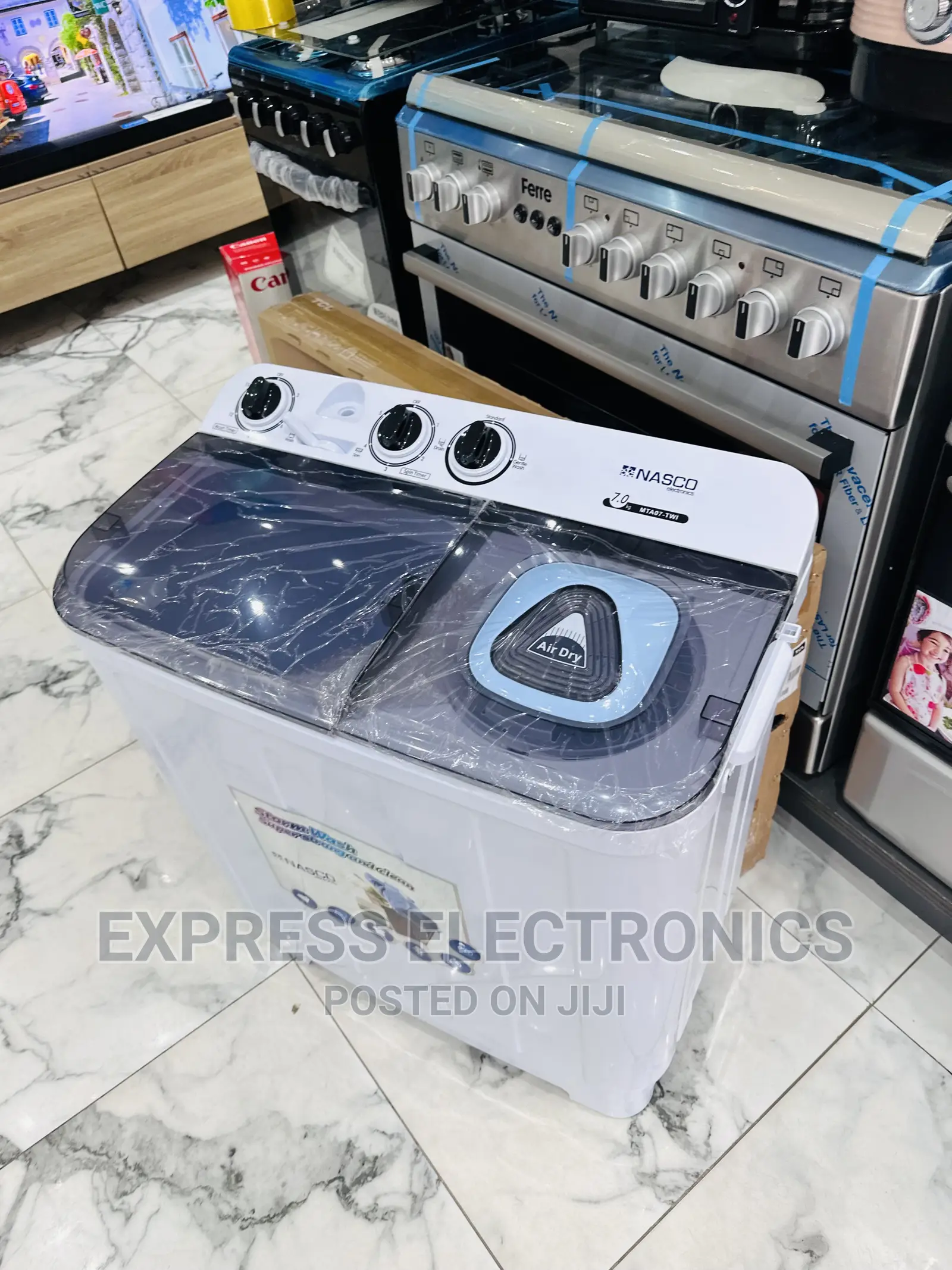 New Arrivals of White Nasco Twintub Washing Machine 7kg