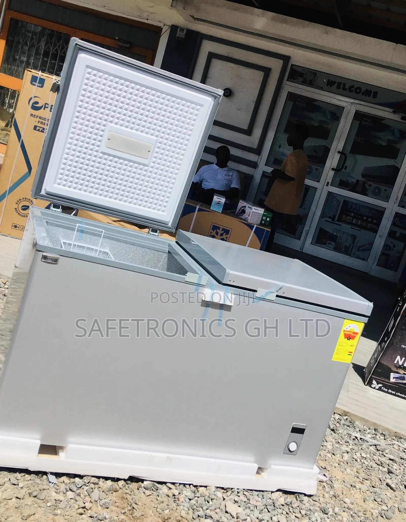  Gray Chestfreezer Doubledoor Nas500fc 425 Liters