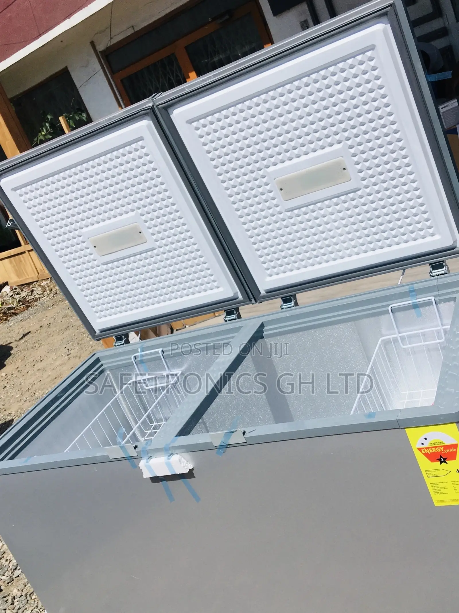 425 Liters Chestfreezer Doubledoor Nas500fc Electric Gray 