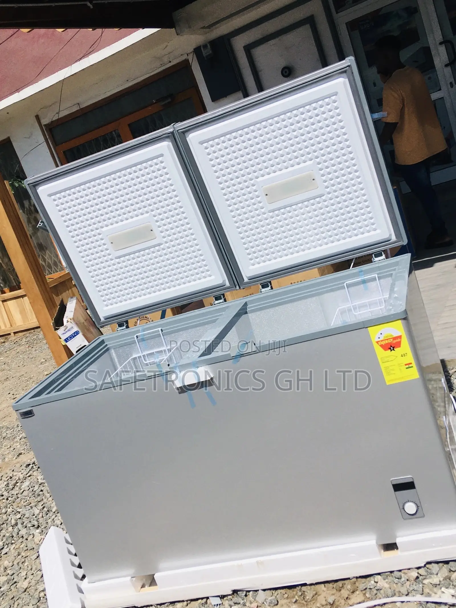 New Electric Doubledoor Nas500fc 425 Liters Chestfreezer