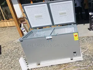 Nas500fc Doubledoor  Chestfreezer 425 Liters Electric Gray