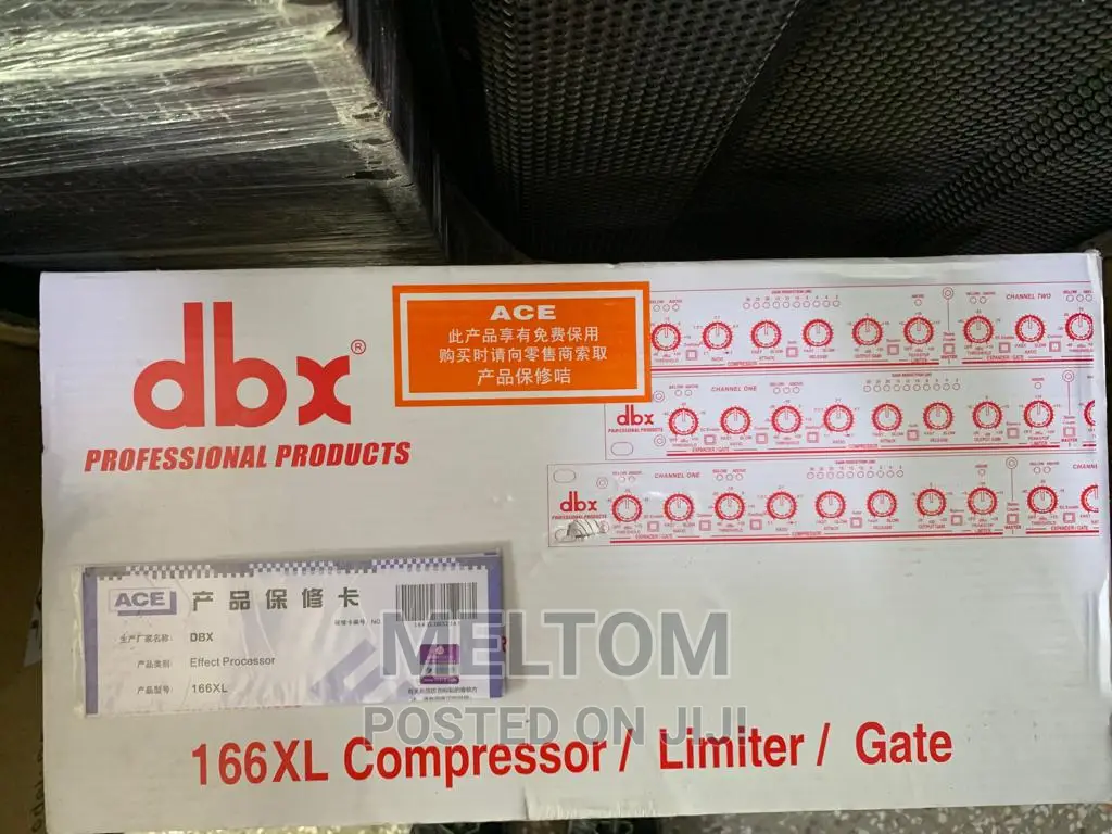 DBX 166xl 2channels Compressor, Limiter and Gate
