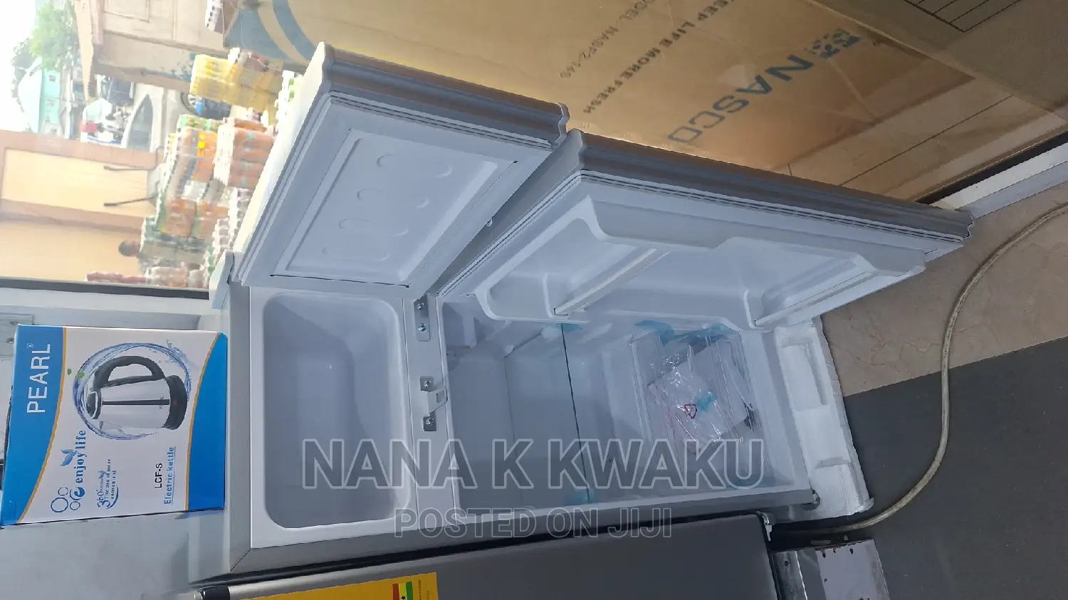 Nasco_85litres Double Door Fridge With Top Freezer