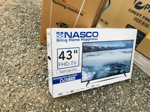 43 Inches Glossy LED Digital Satellite Nasco Black Tv
