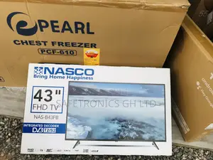 Glossy LED Digital Nasco Satellite 43 Inches Black Tv