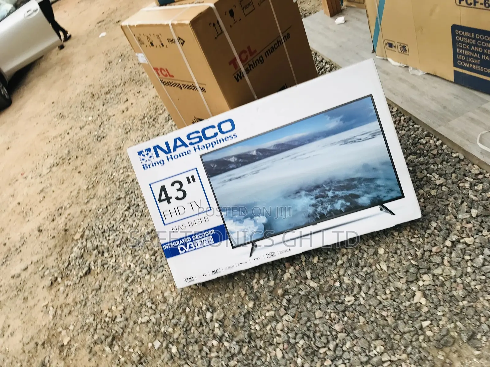 LED Glossy 43 Inches Nasco Digital Satellite Black Tv 