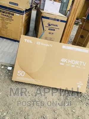 Brand New TCL 50p635 50 Inch HDR Google Tv(Black).