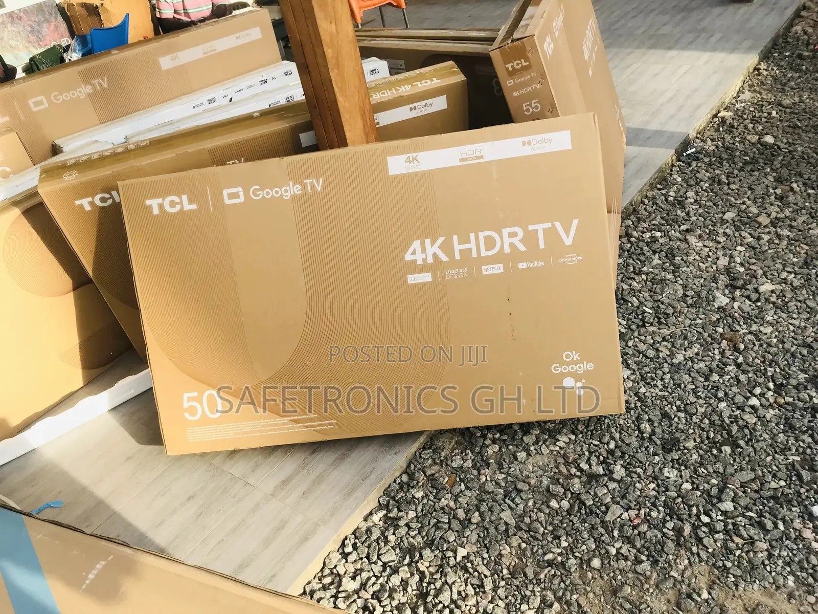 Black 50 Inches Glossy LED Electric TCL P635  Tv