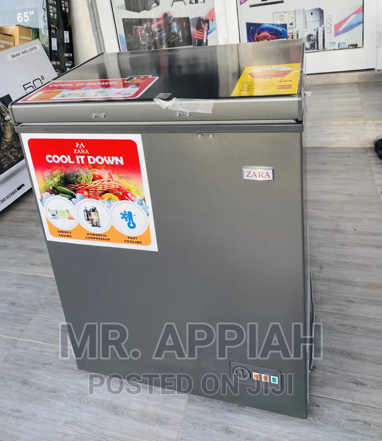 Fabulous Zara-200 Single Door Electric Freezer(Dark Gray).