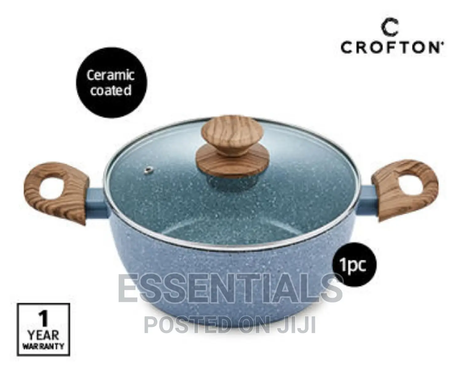 Crofton Ceramic Non Stick Stew Pot 22cm